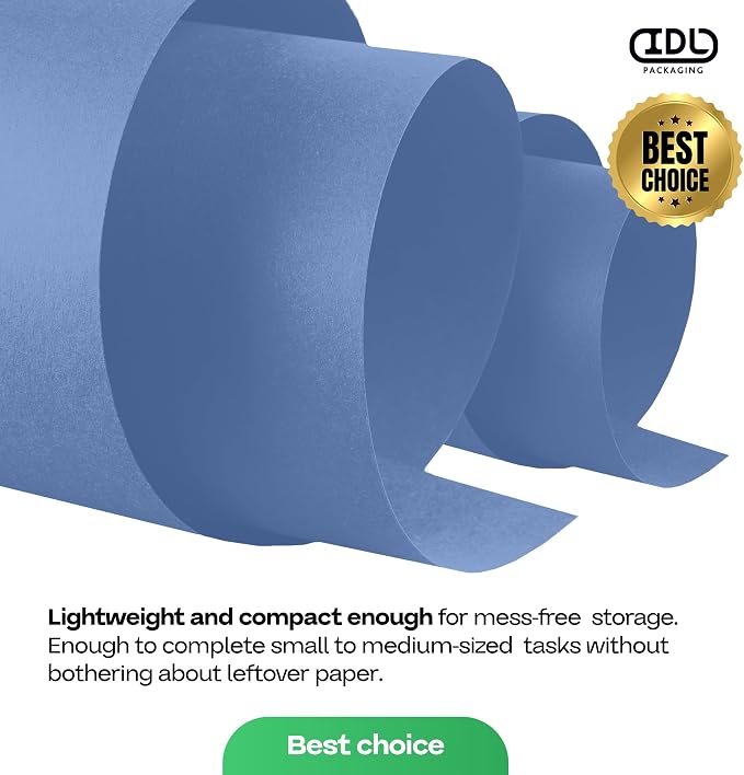 Blue Kraft Paper Roll 12" x 1200" - Image 7