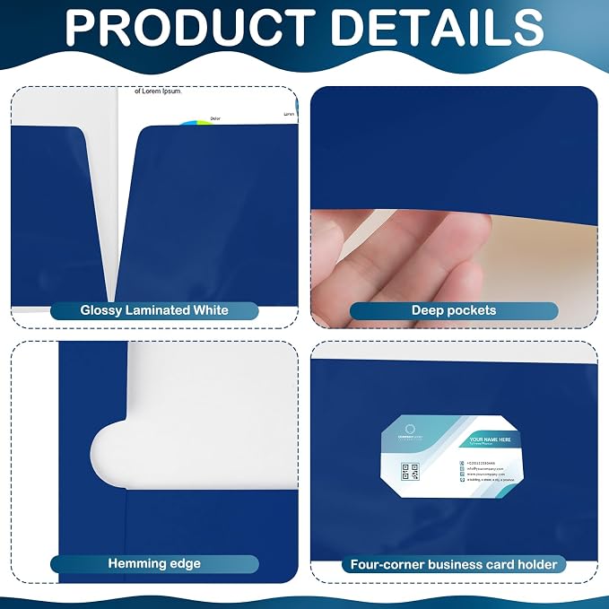 Yeaqee 200 Pack Folders Bulk - Image 3