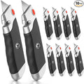 DIYSELF 10Pack Box Cutter, Rubber Handle Utility Knife, Box Cutter Retractable by DIYSELF
