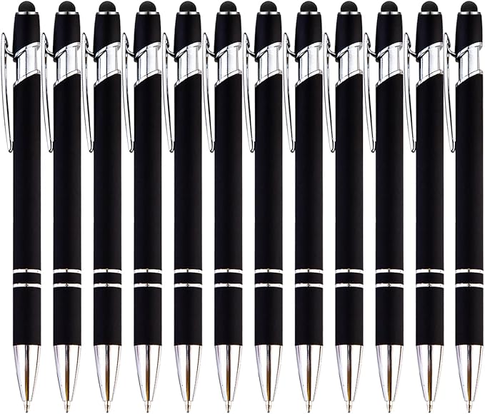 PASISIBICK 12-Piece Black Ballpoint Pen by PASISIBICK