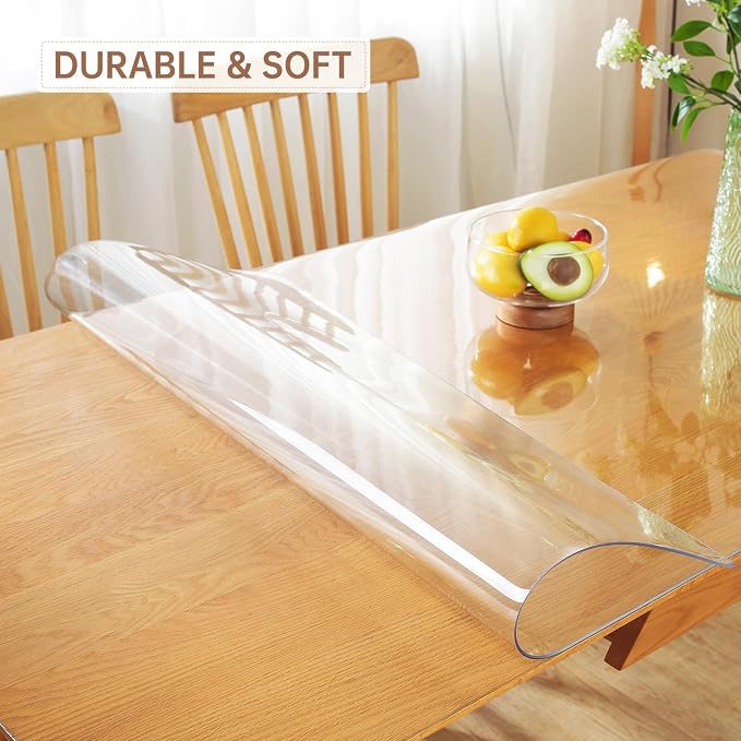 Warmstar Clear Table Protector, 2mm Thick, 12 x 40 Inch Table Cover, Desk Mat - Image 2