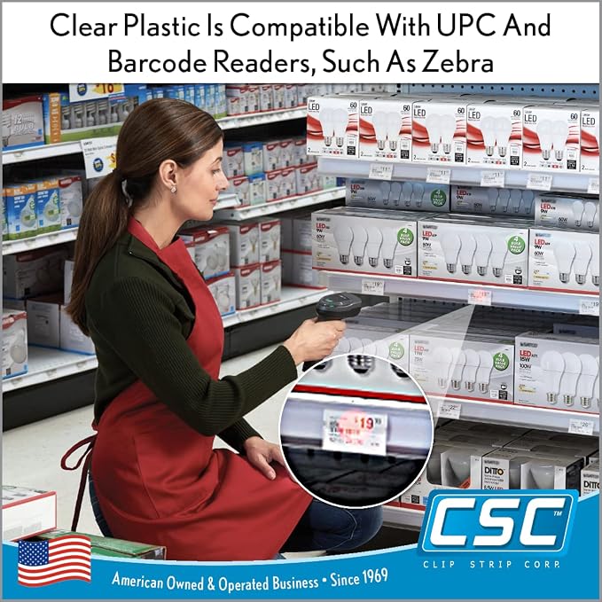 Price Data Channel Label Holder Chips, 10 Mil Thick, Gondola Shelf Edge - Image 7
