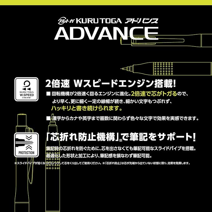 uni Kurutoga Advance Upgrade Model 0.5mm Mechanical Pencil - Image 5