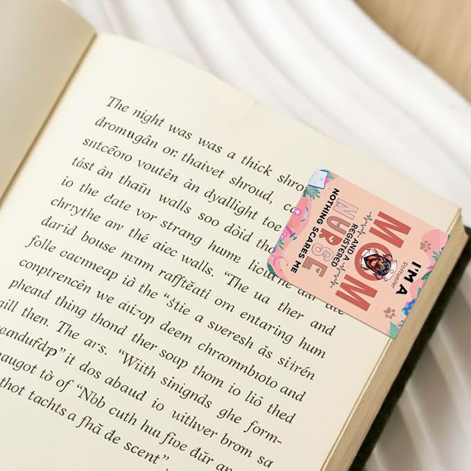 I'm a Rottweiler Mom and a Registered Nurse Nothing Scares Me Magnet Bookmark - Image 4