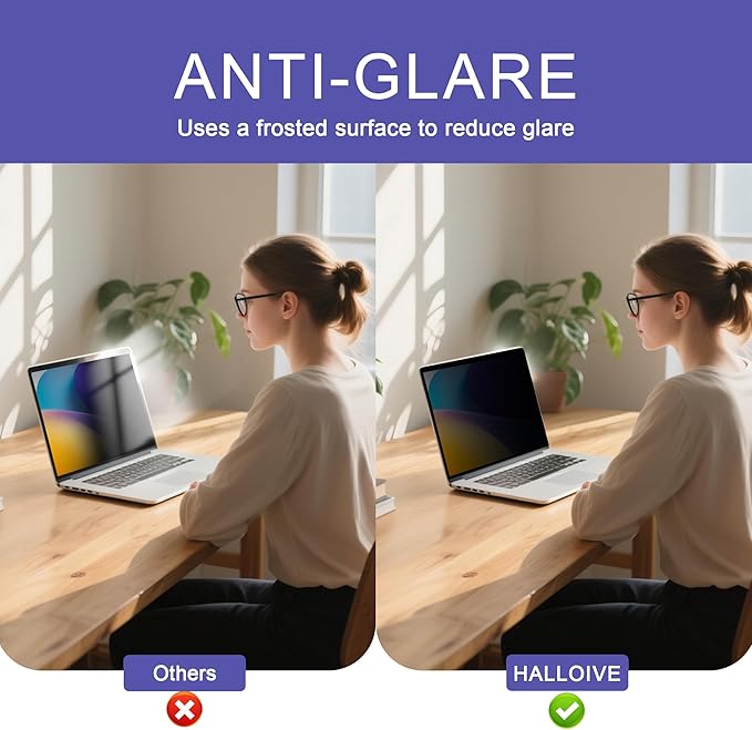 360° Privacy Screen Protector for MacBook Air 13.6/13 Inch, Privacy Screen - Image 4