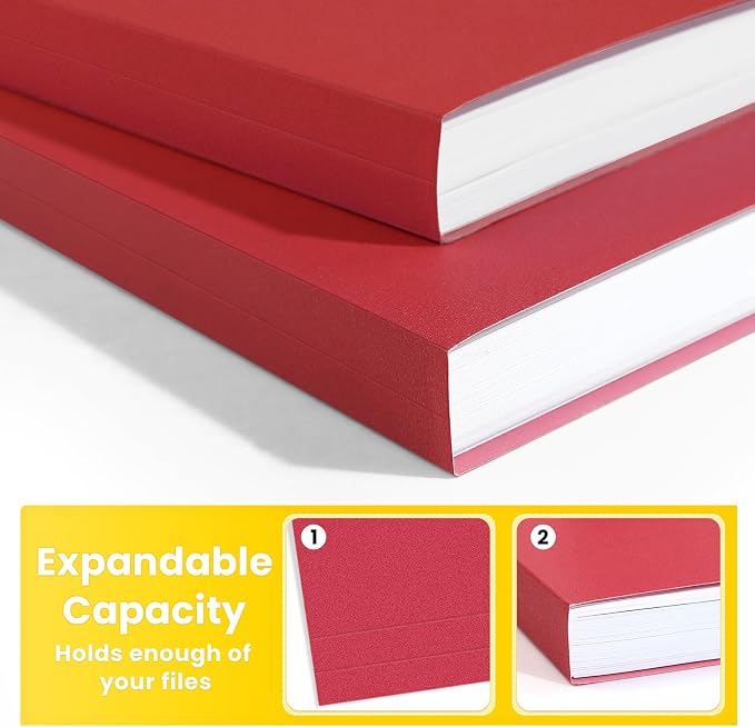 SUNEE File Folders, 150 Pack Manilla Folders 8.5 x 11, Colored File Folders - Image 4