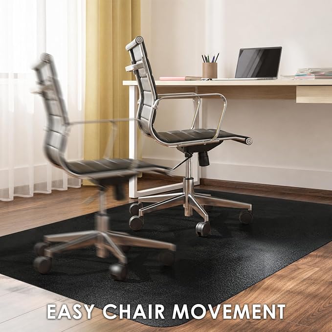 Kuyal Chair mat for Hardwood Floor 46 x 60 inches Rectangle Floor Mats - Image 7