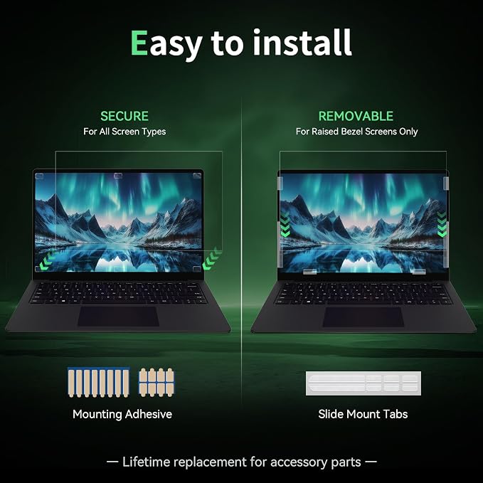 Laptop Privacy Screen 17 Inch, Laptop Screen Privacy Shield 16:10 Aspect Ratio - Image 4