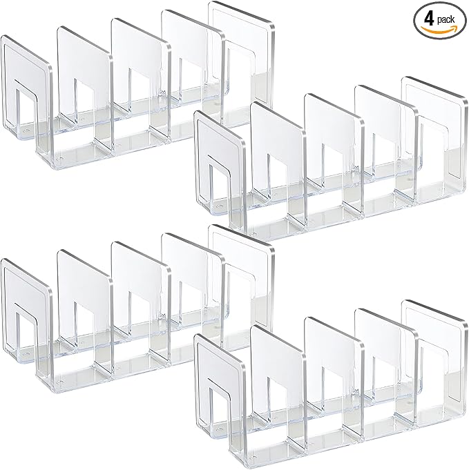 SAYEEC Acrylic File Holder, Sturdy Desktop File Folder Organizer Rack by SAYEEC