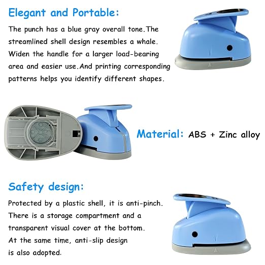 Circle Punch, 5 Sizes Creative Circle Hole Punch Cutters - Image 8