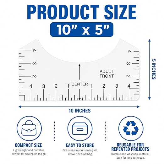 Tshirt Ruler Guide Vinyl Alignment, Shirt Measurement Tool Placement Center - Image 5