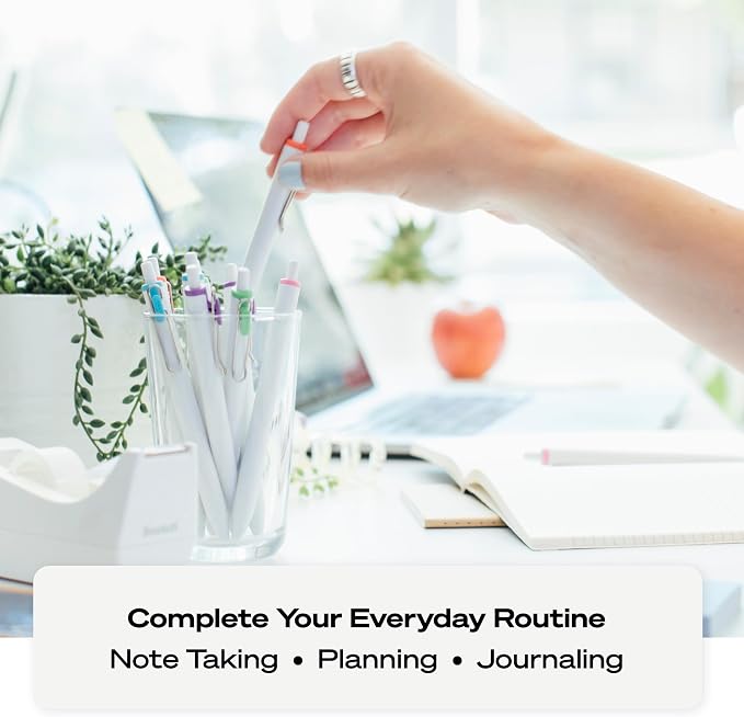 uniball one Retractable Gel Pens, Micro Point, 12 Pack - Image 4