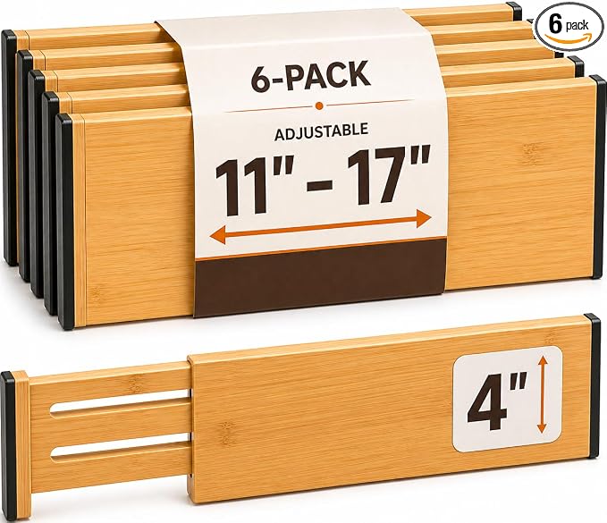 6-Pack Drawer Dividers by Bamb%C3%BCsi