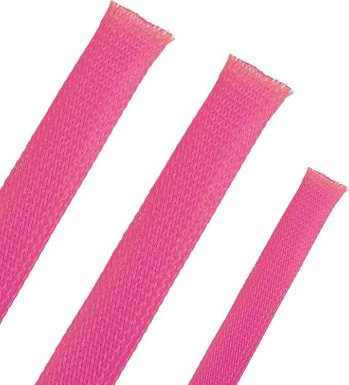 25ft PET Expandable Braided Cable Sleeve 13/16inch Pet Braided Cable Sleeve by PursuingaBetterLife