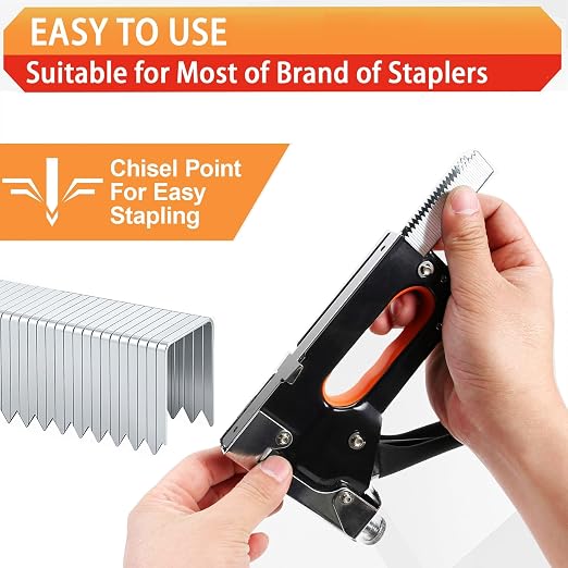 20 Gauge T/50 Staples, 1/4"+5/16"+3/8"+1/2"+9/16":2000pcs | Galvanized Nails - Image 5