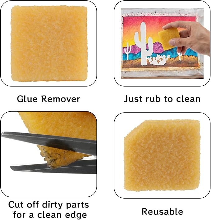WHTCHSU 4 Pcs Glue and Residue Eraser Rubber Cement Cleaner - Image 4