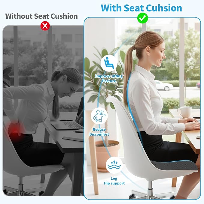 TranquilRelax Large Seat Cushion，Soft Foam Cushion - Image 6