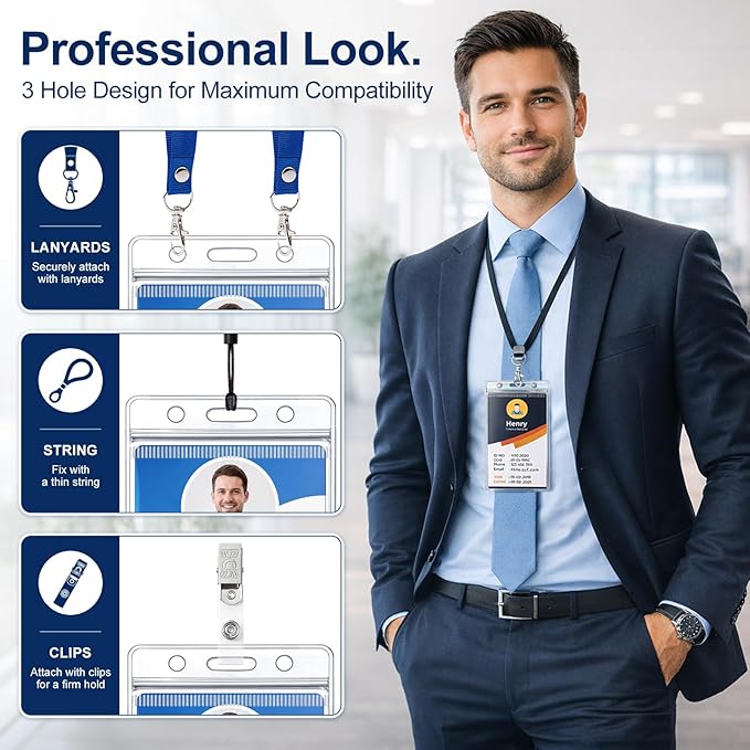 1200 Pack ID Badge Holder - Image 5
