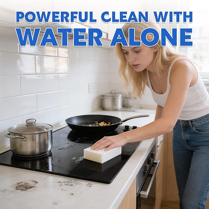 Glass Cooktop Cleaner Sponge, 10 Pack GRS Certified Stove Top Cleaner 2X - Image 2