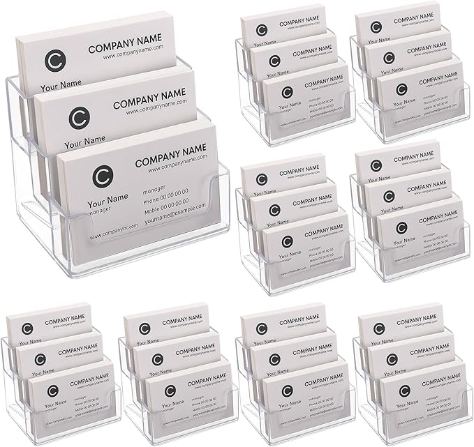 TecUnite 8 Pieces Business Card Holder by TecUnite