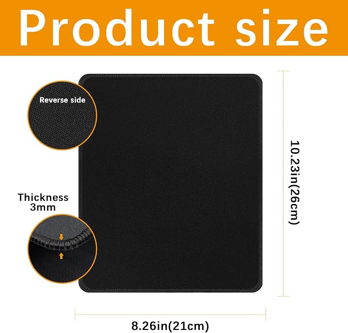 18 PCS Black Mouse pad Bulk - Image 2