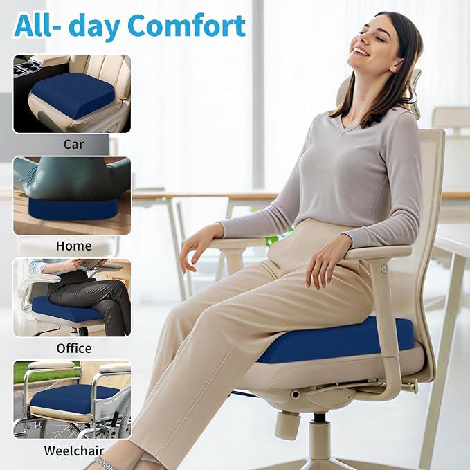 TranquilRelax XLarge Seat Cushion, Memory Foam Cushion - Image 4