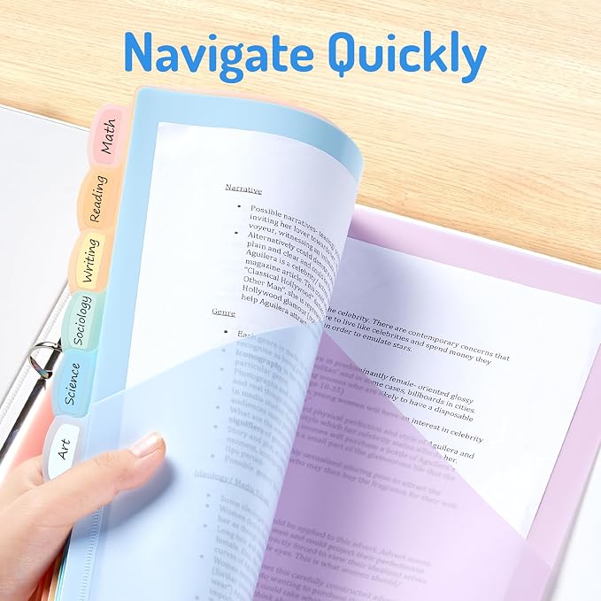 Forvencer 24 Count Binder Dividers - Image 7