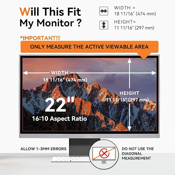 22 Inch Computer Privacy Screen - Image 2