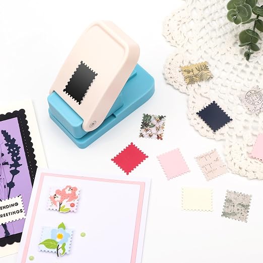 BAOFALI 3Pcs Stamp Puncher, Stamp Punch 1X0.8inch Rectangular Postage Stamp - Image 8