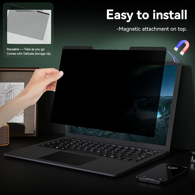 Magnetic Laptop Privacy Screen 13.3 Inch - Image 4