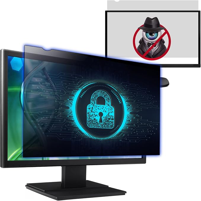 Computer Privacy Screen Filter for 24 Inch 16:9 Widescreen Monitor, by Izmapaic