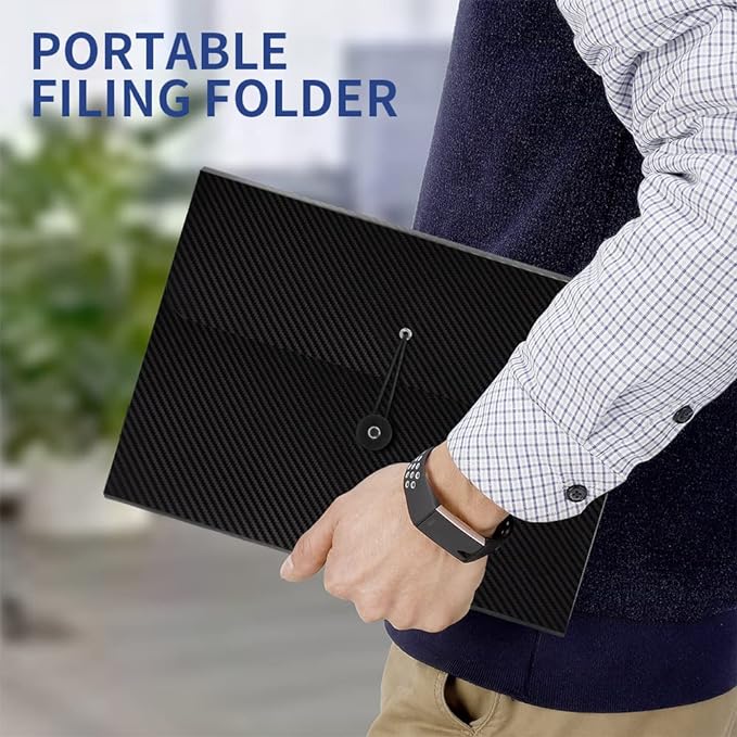 Expanding File Folder, 13 Pockets Accordion File Organizer, A4 Letter Size - Image 6