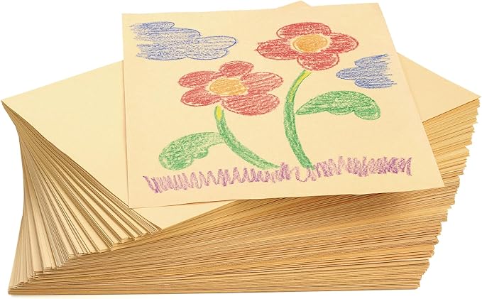 Colorations Manila Paper, 18 x 24 inches, 500 Sheets, Heavyweight, Drawing Paper by Colorations