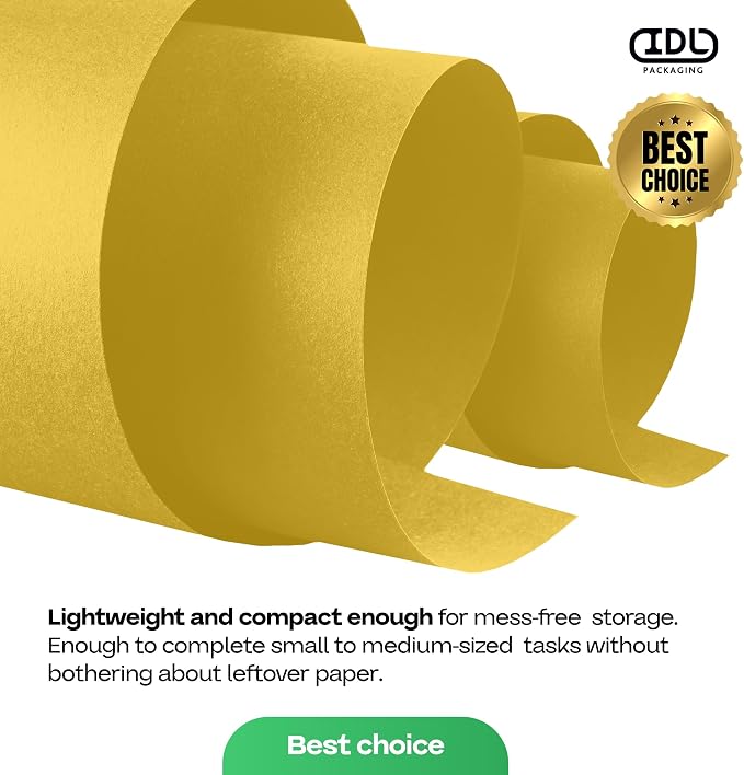 Yellow Kraft Paper Roll 36" x 1200" - Image 7