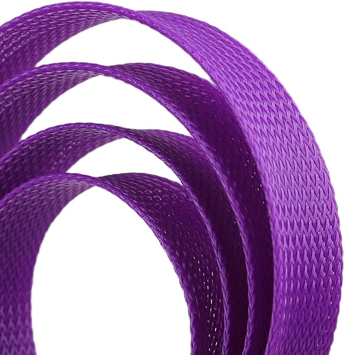 25ft PET Expandable Braided Cable Sleeve 5/8inch Pet Braided Cable Sleeve - Image 2