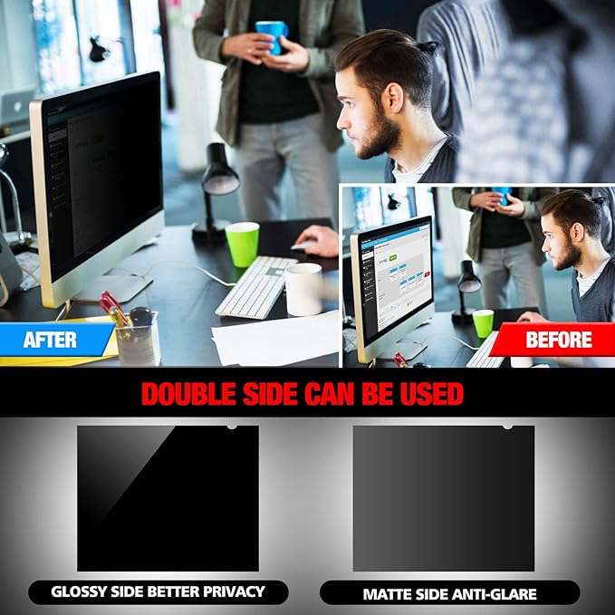 Computer Privacy Screen Filter for 23.6 Inch 16:9 Widescreen Monitor, - Image 4