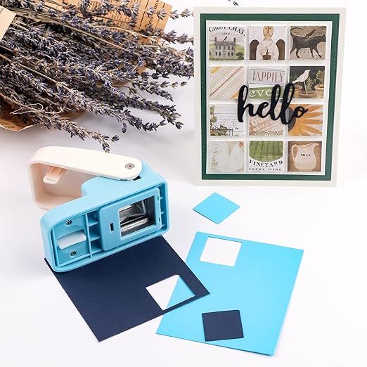 2 Pcs Paper Punch | Stamp Punch | Square Hole Punches | 1x0.8 inch Rectangular - Image 5