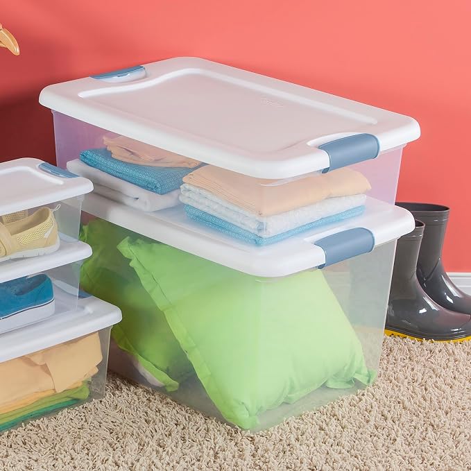 Sterilite 12-Pack Latching Box, Under Bed Storage Bins - Image 5