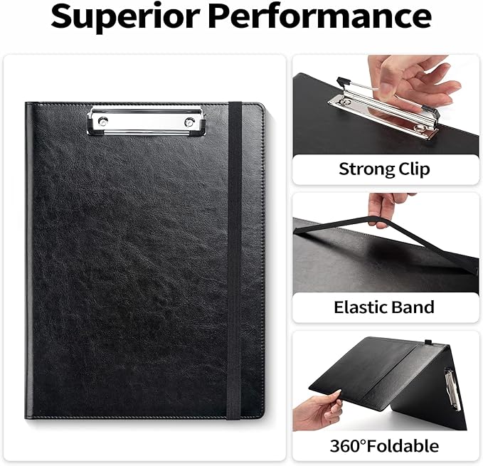 Sooez Premium PU Leather Padfolio Clipboard - Image 5