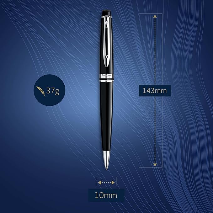 Waterman Expert Ballpoint Pen, Gloss Black - Image 3