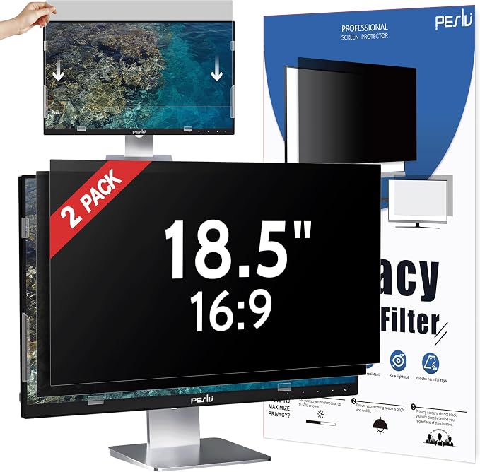 Peslv 18.5 Inch Privacy Screen for Computer Monitor 16:9 Aspect Ratio, Eye by peslv