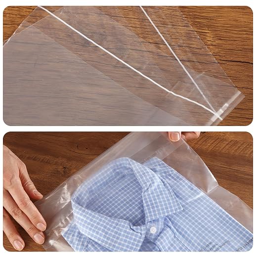 iMailer - 100 Count - 8" x 10" Clear Plastic Poly Bags - Image 4