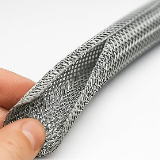 Electriduct 1" Hook Self Closing Sleeve Braid Wrap Around Sleeving Flame - Image 2