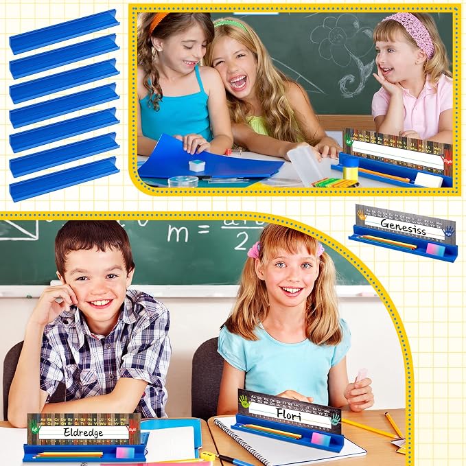 PerKoop 20 Pcs Classroom Desk Name Plates Holder - Image 6