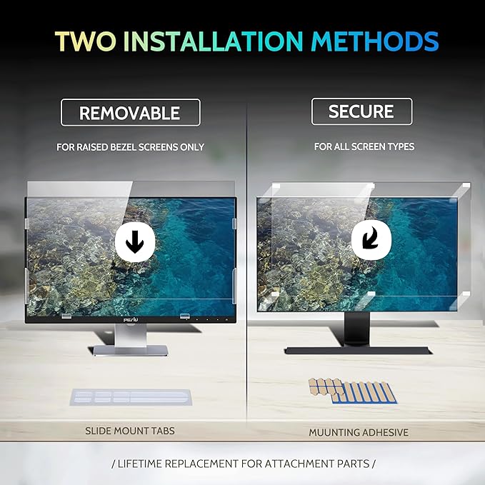 Peslv 24 Inch Privacy Screen for Computer Monitor 16:9 Aspect Ratio, Eye - Image 4