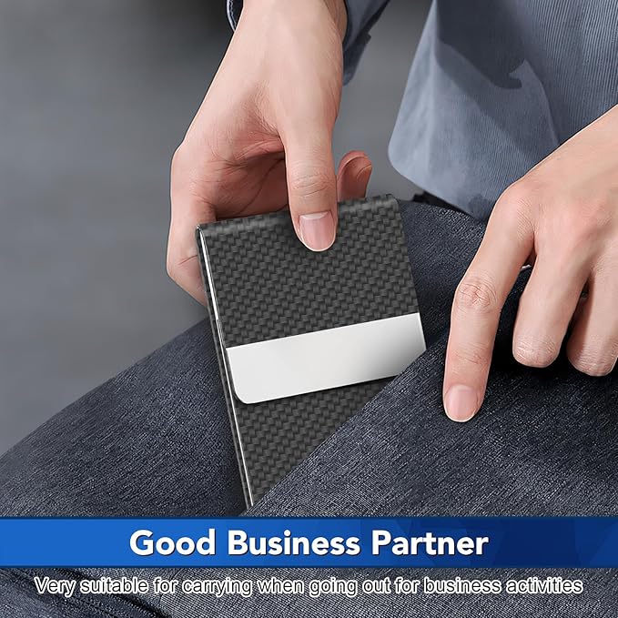Business Card Holder, Metal Slim Business Card Case, Pocket Card Holder - Image 7