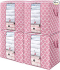 WISELIFE Storage Bags 4 Pack/100L Large Blanket Clothes Organization and by WiseLife
