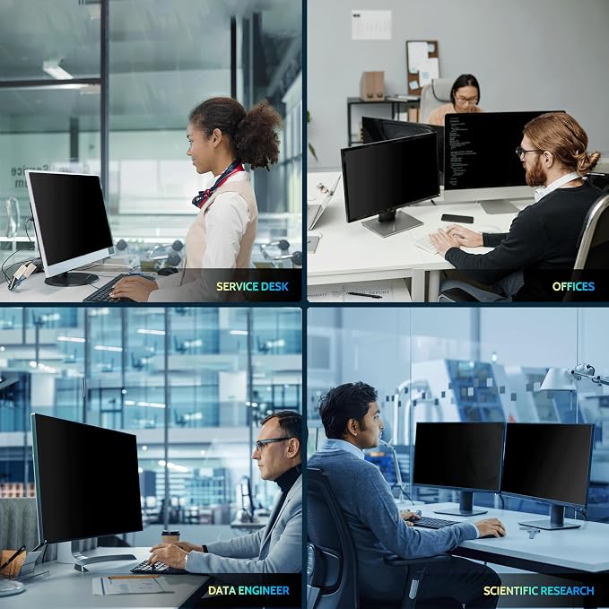 Peslv 24 Inch Privacy Screen for Computer Monitor 16:10 Aspect Ratio, Eye - Image 7