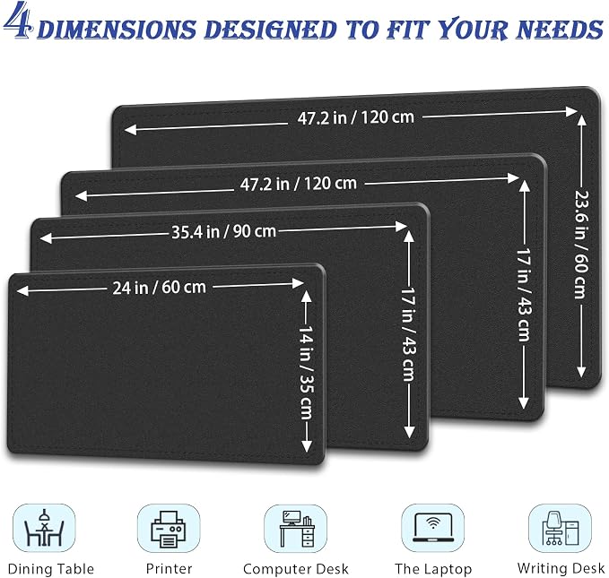 47.2" x 23.6" Large Desk Pad Mat - Image 2