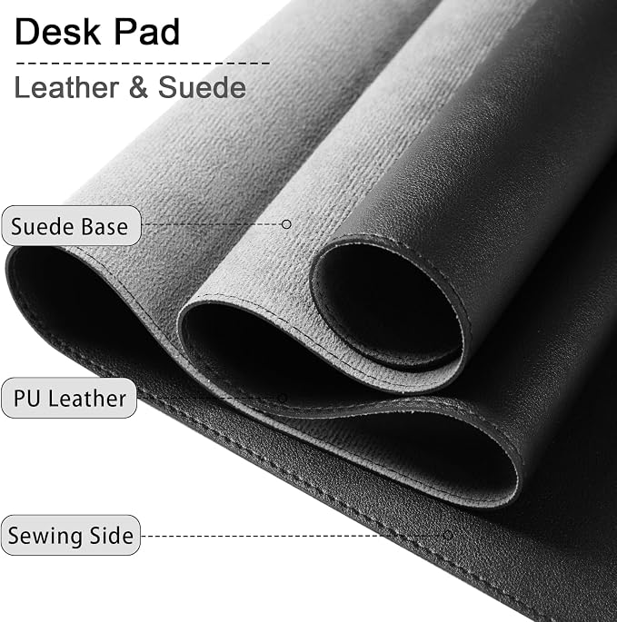 Non-Slip Desk Pad, PU Leather Desk Mat - Image 3